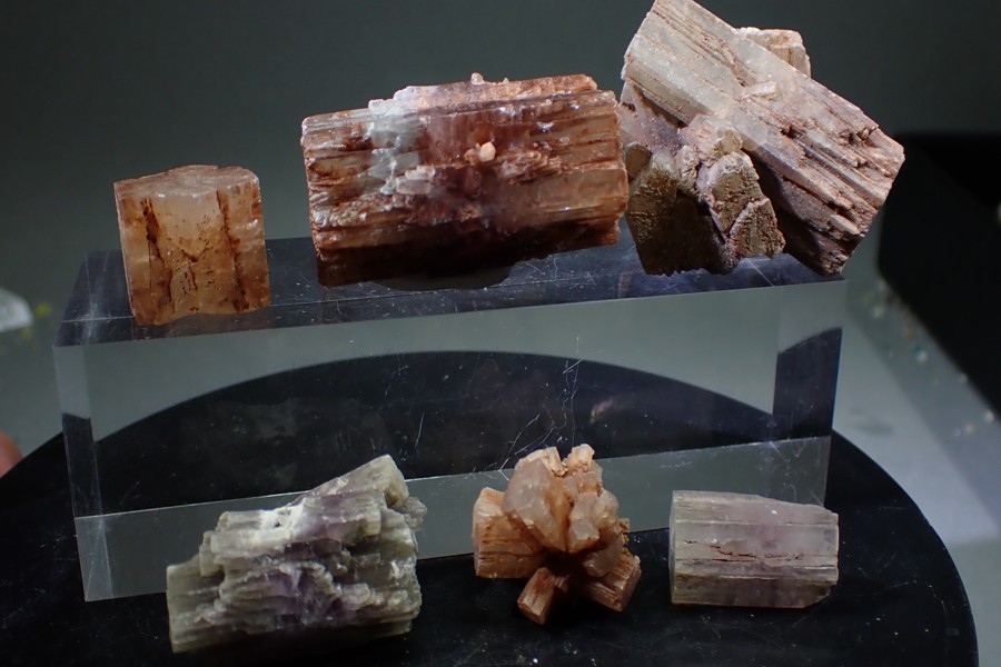 Aragonit - set 6 krystalů