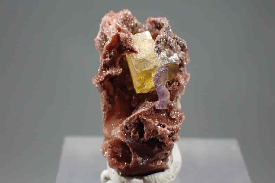 Fluorit z Dřínové - kombinace žlutý/fialový