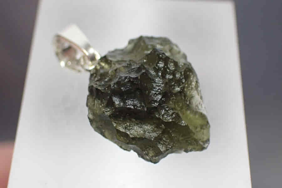Vltavín - přívěsek stříbro
