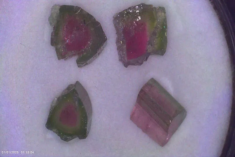 Melounový turmalín set 4 kusy Dara-E-Pech Afghanistán 2,9ct