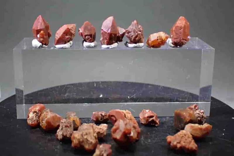 red quartz - červený křemen Jaciento